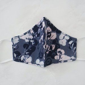 Handmade Grayish Violet-Blue Face Mask